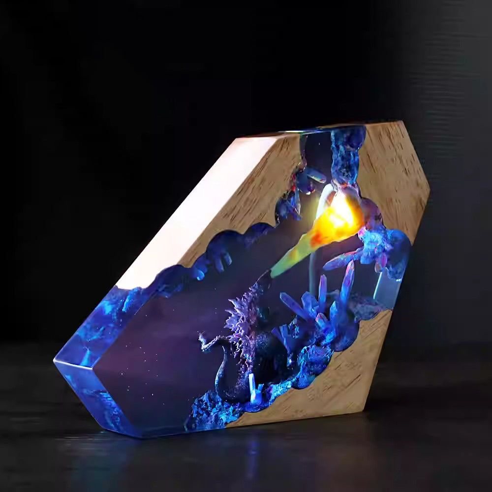 Godzilla Handmade Diorama Resin Light