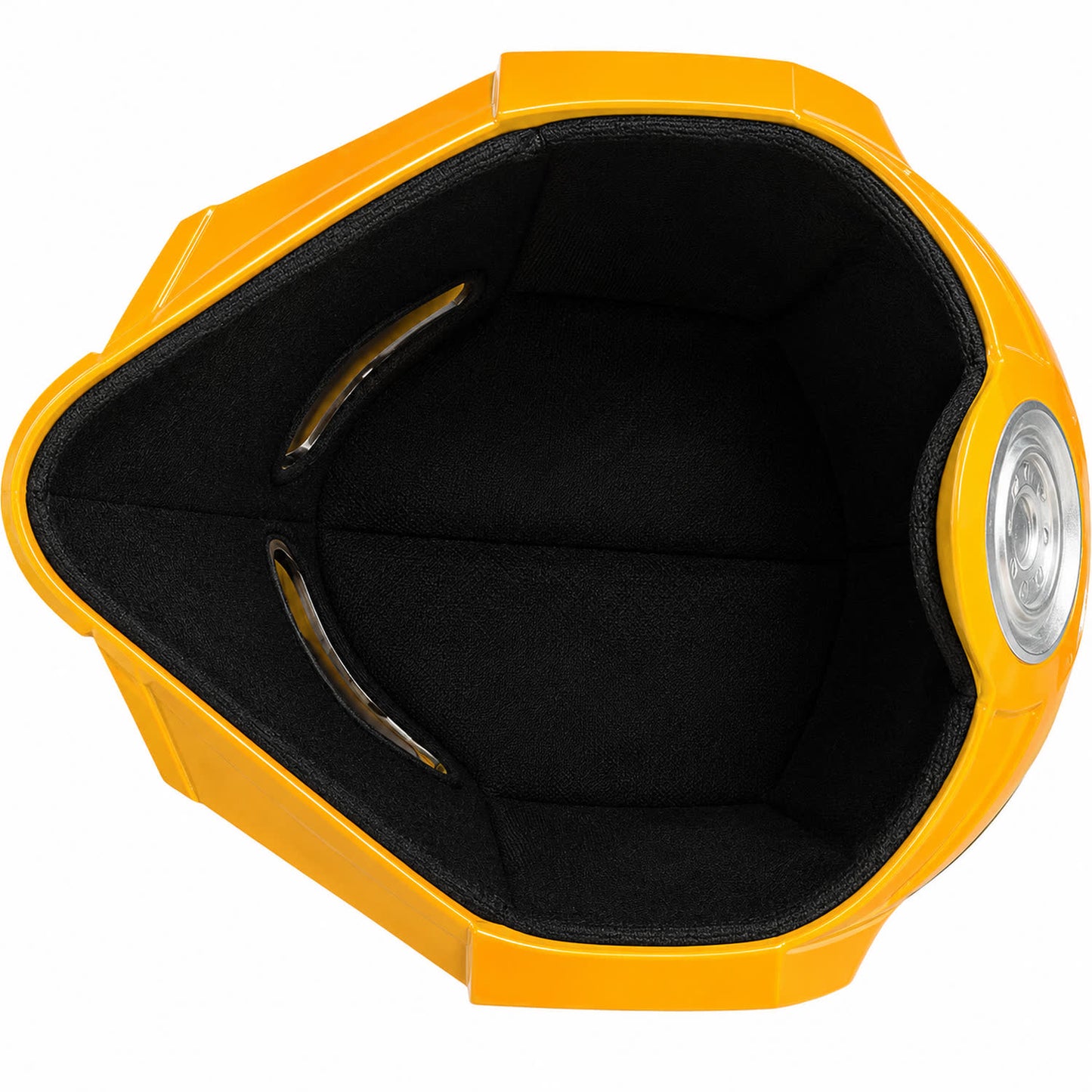 Helldivers 2 TR-40 Gold Eagle helmet interior view with black lining