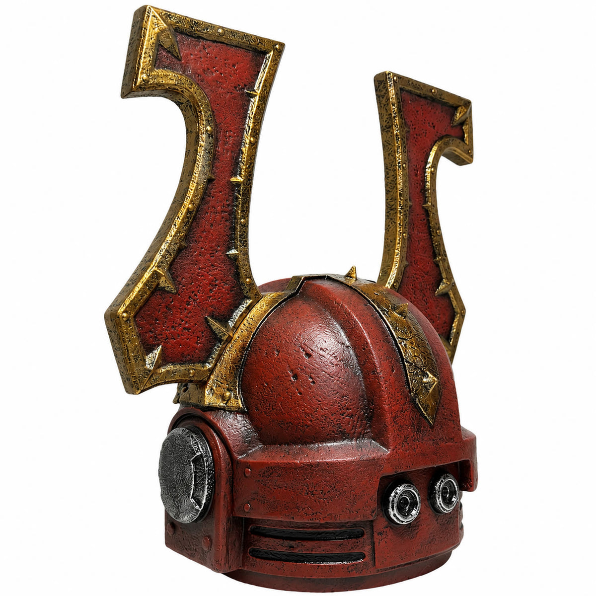 Khorne Berzerker helmet rear right three-quarter view