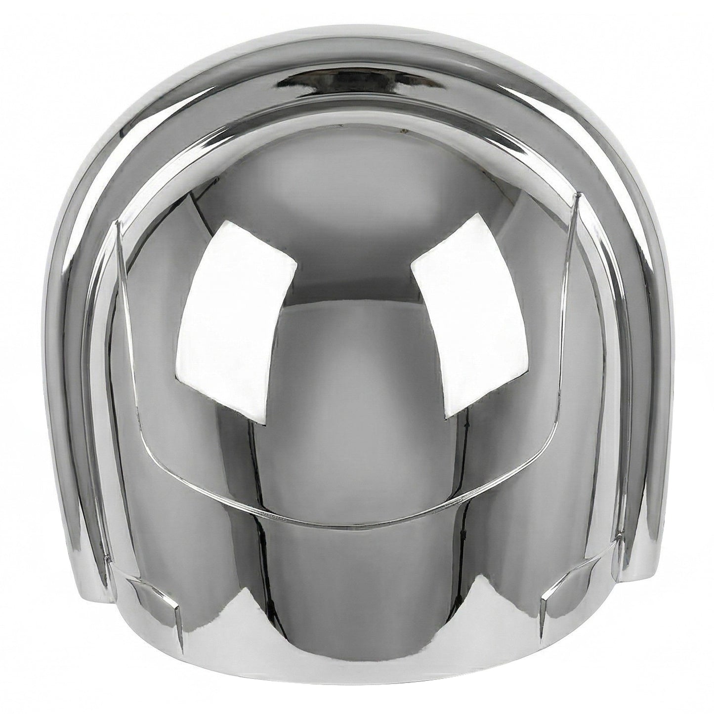 Peacemaker Chrome motorcycle helmet visor on a white background