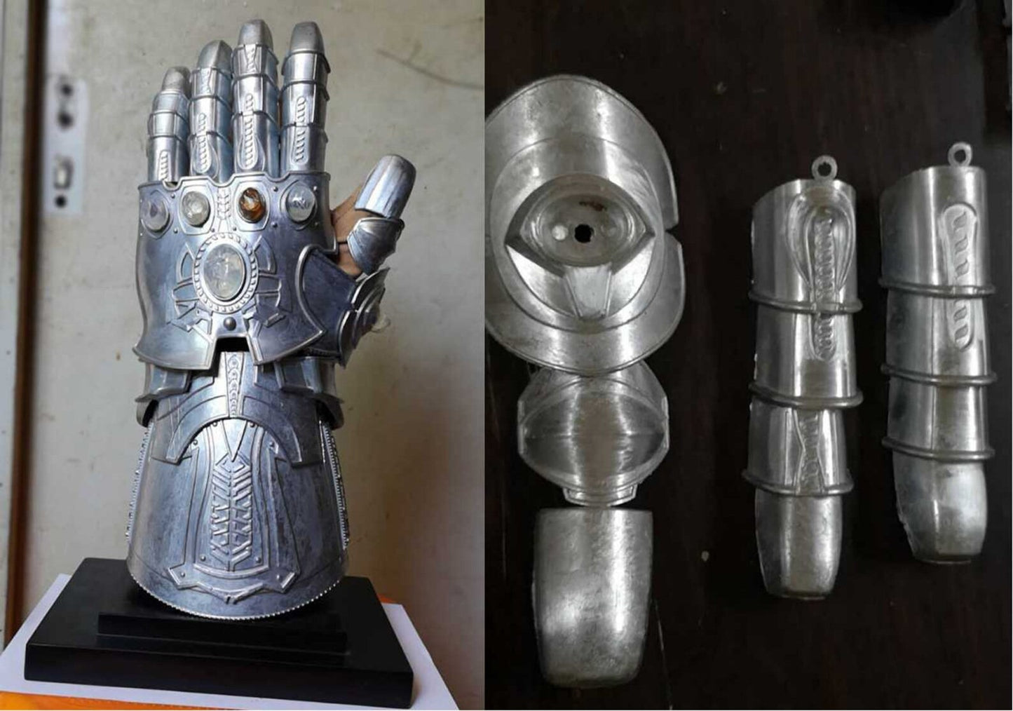 Thanos Infinity Gauntlet Metal Made 1/1 Wareable Movie Prop with Magnetic Stones