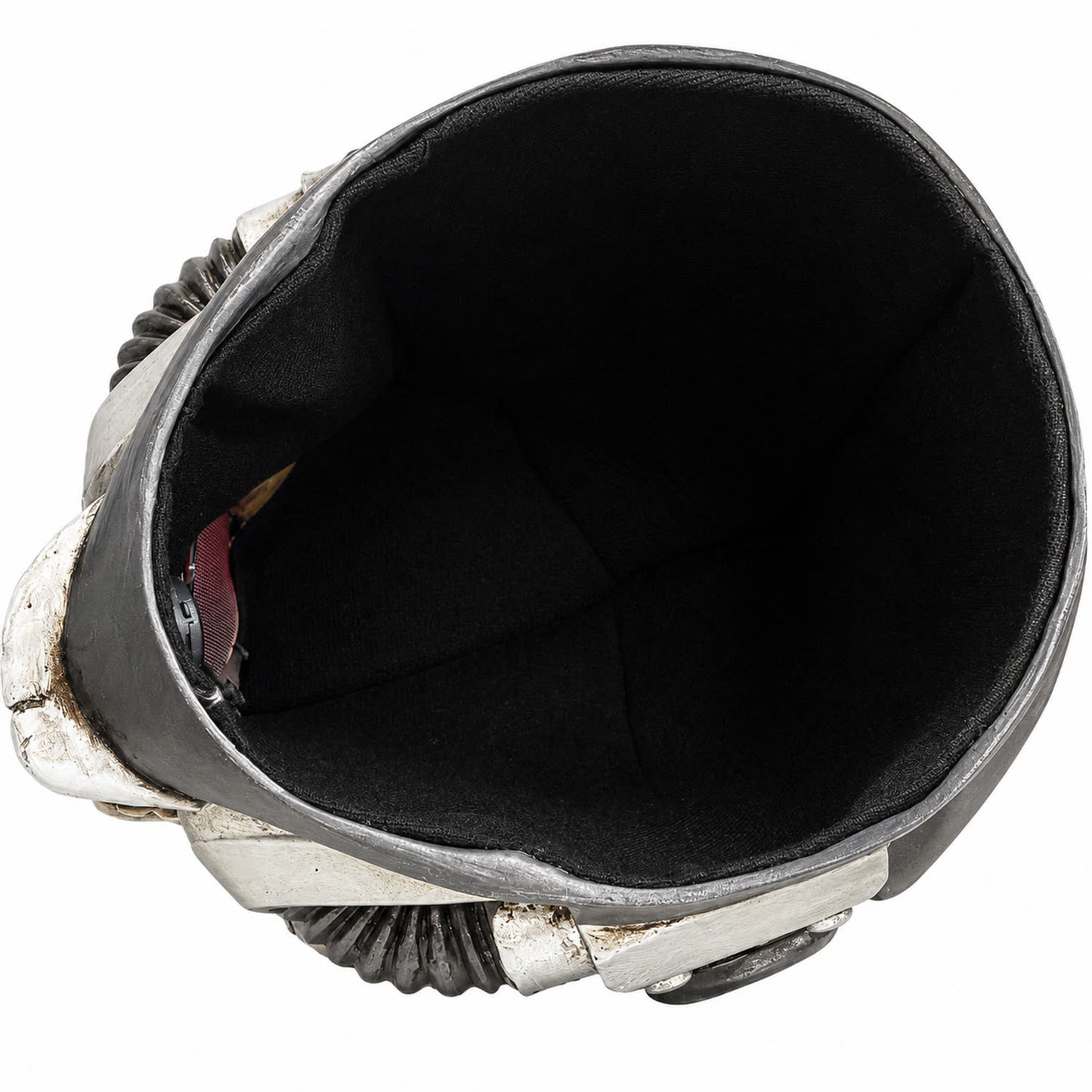 Warhammer 40K Chaplain helmet interior view with black lining