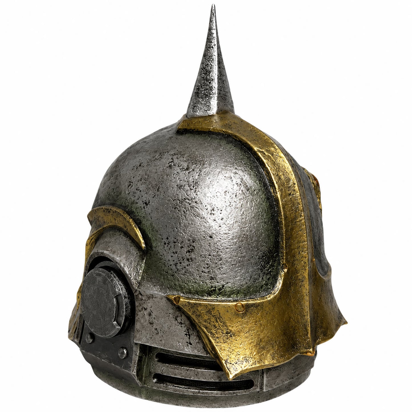 Warhammer 40K Death Guard helmet rear right three-quarter view