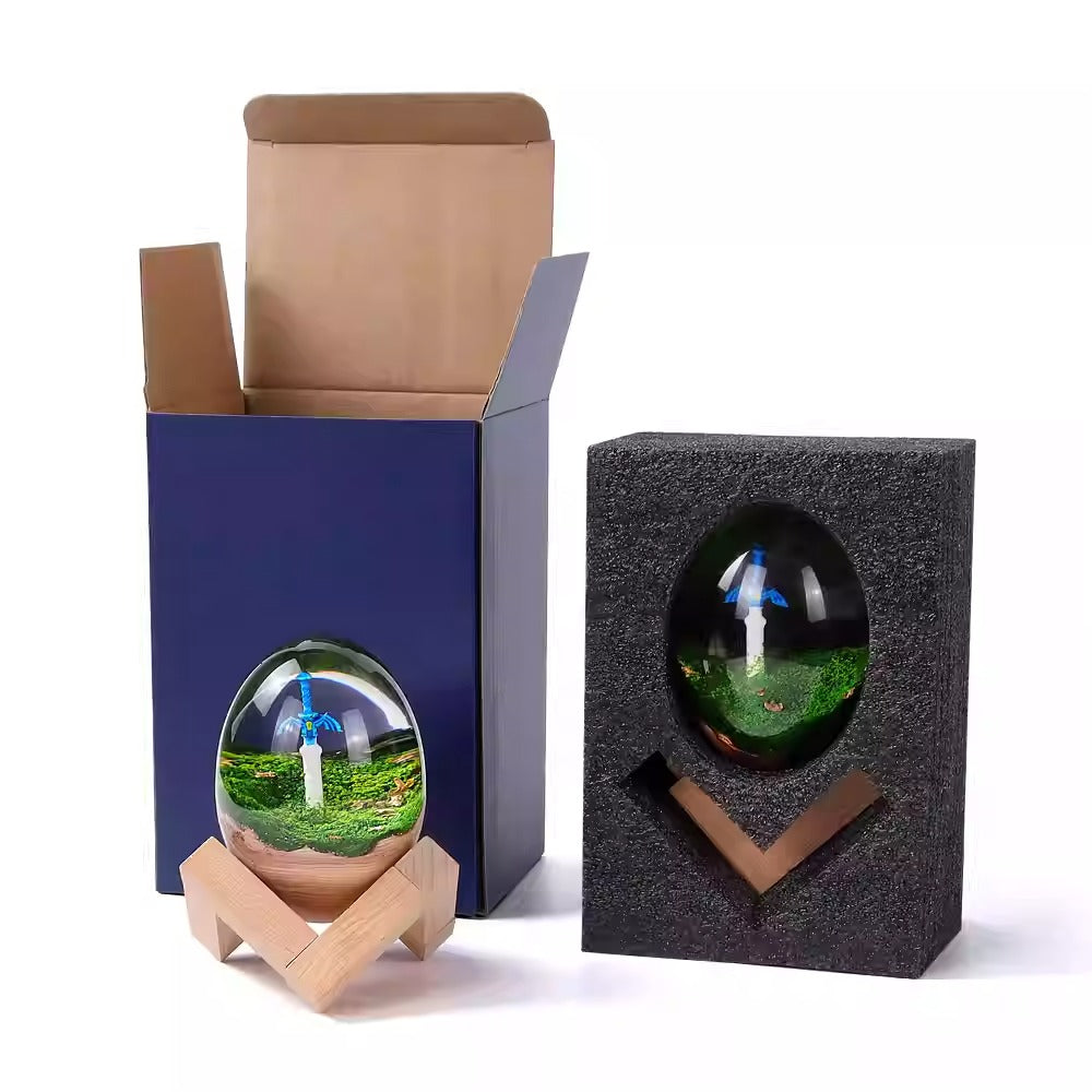 Zelda Master Sword with Silent Princess Flower Resin Decor