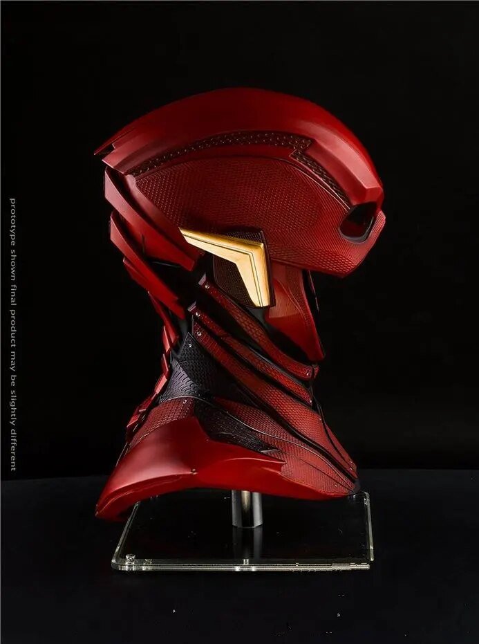 Flash TV series wearable helmet bust, right side profile