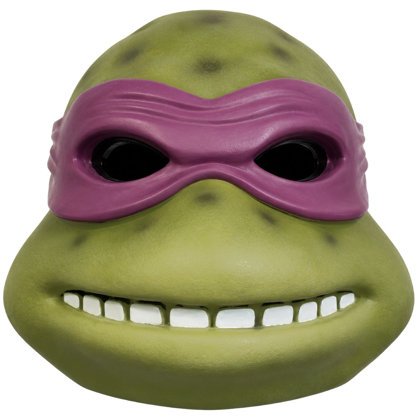Teenage Mutant Ninja Turtles Donatello resin helmet front view with purple eye mask