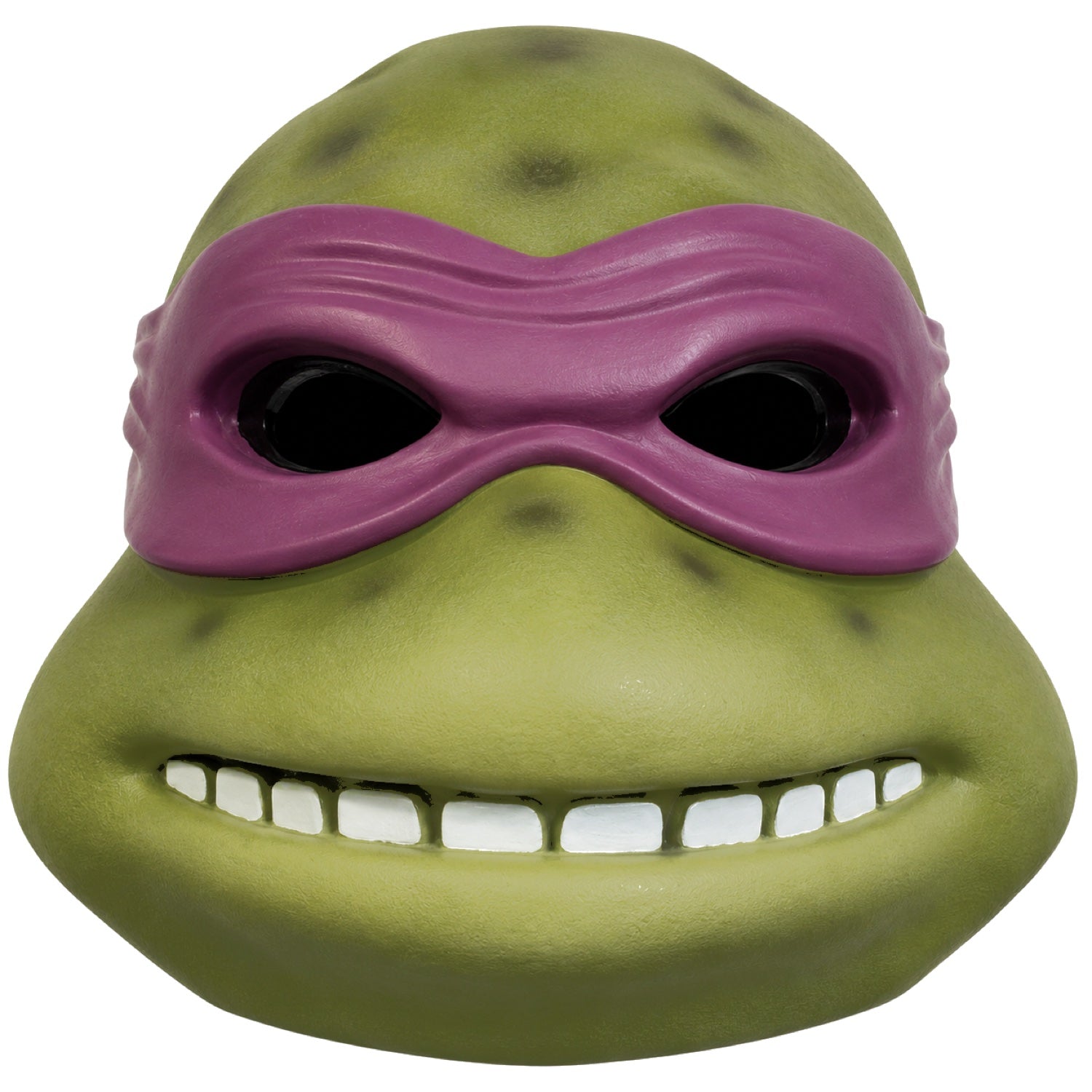Teenage Mutant Ninja Turtles Donatello resin helmet front view with purple eye mask