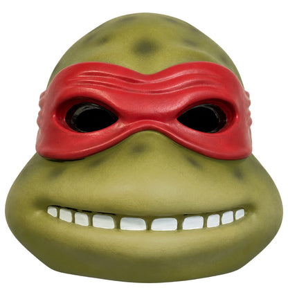 Teenage Mutant Ninja Turtles Raphael resin helmet front view with red eye mask