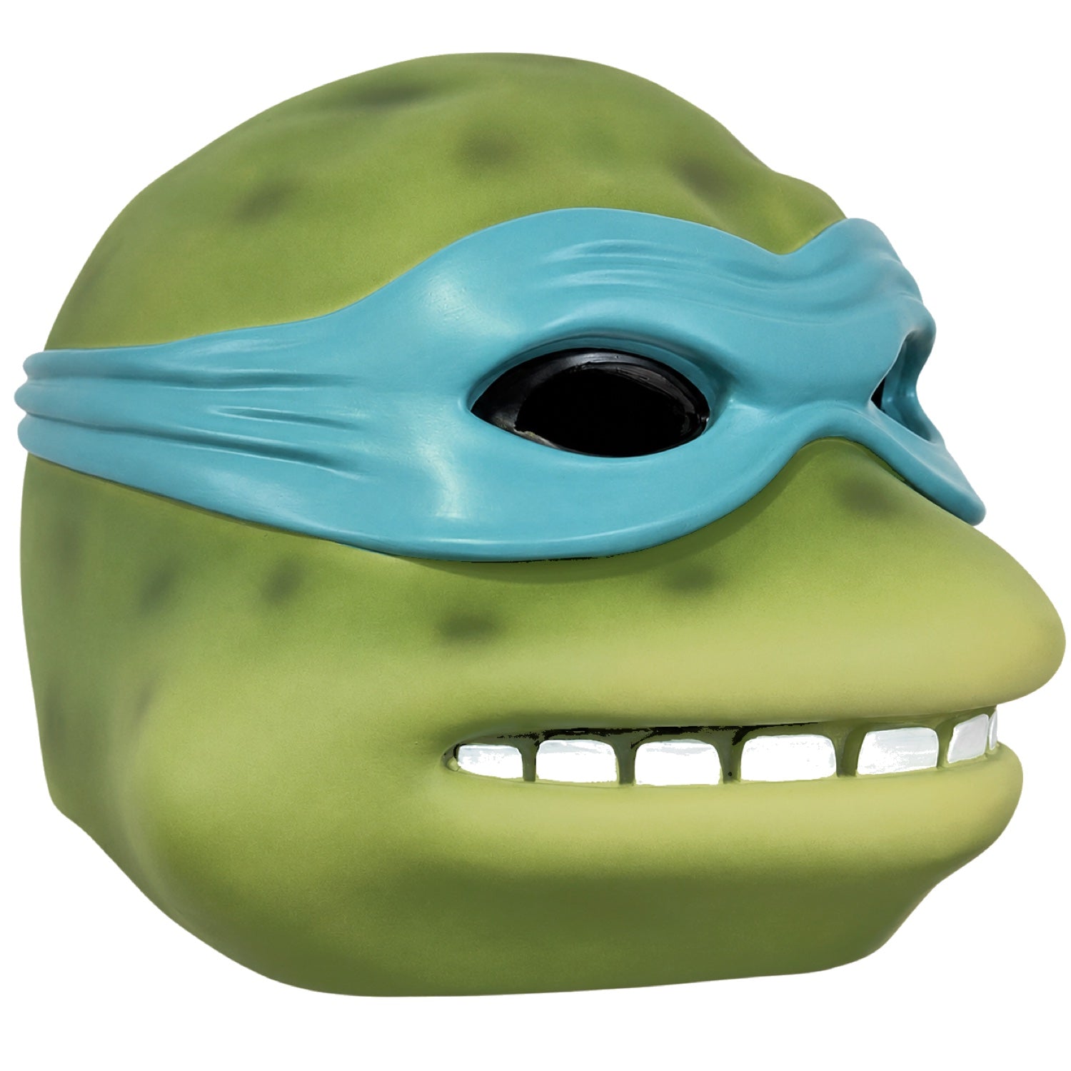 Teenage Mutant Ninja Turtles Leonardo resin helmet angled side view with blue eye mask