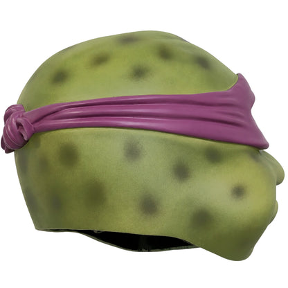Teenage Mutant Ninja Turtles Donatello resin helmet opposite side profile with purple eye mask