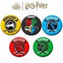 Harry Potter Vintage Style Tinplate Brooches