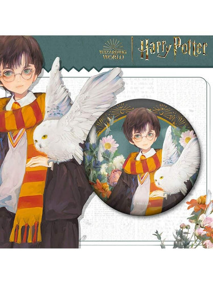 Harry Potter Watercolor Style Tinplate Brooches