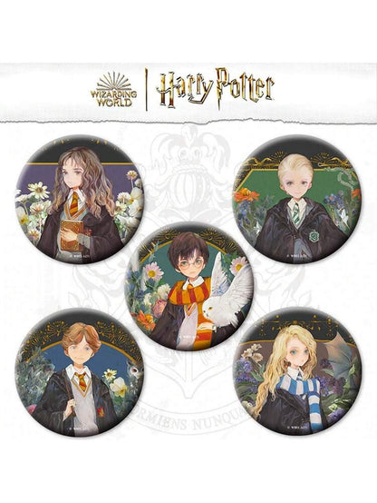 Harry Potter Watercolor Style Tinplate Brooches