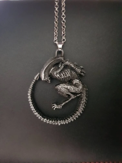 Alien Xenomorph Larva Alloy Necklace