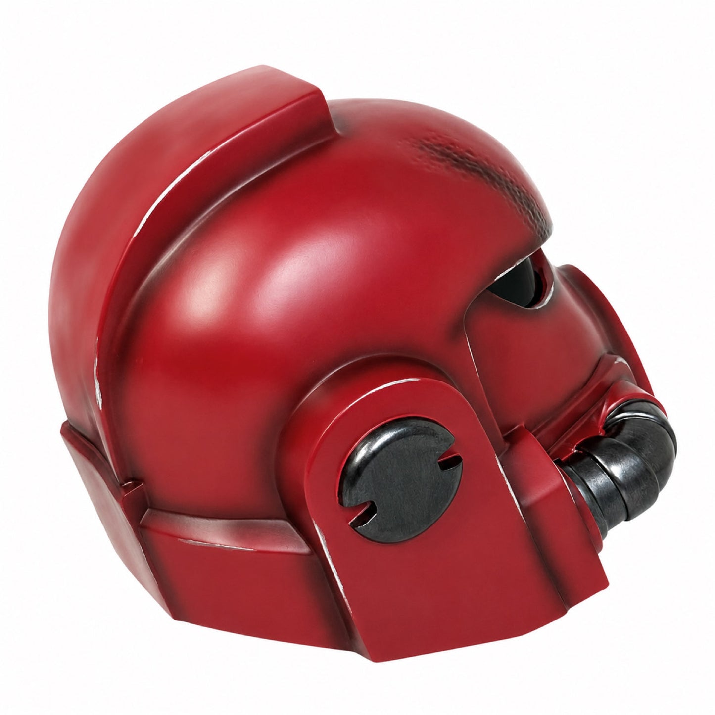 Blood Angels Mk X Helmet With Snarling Grille red variant alternate front three-quarter view