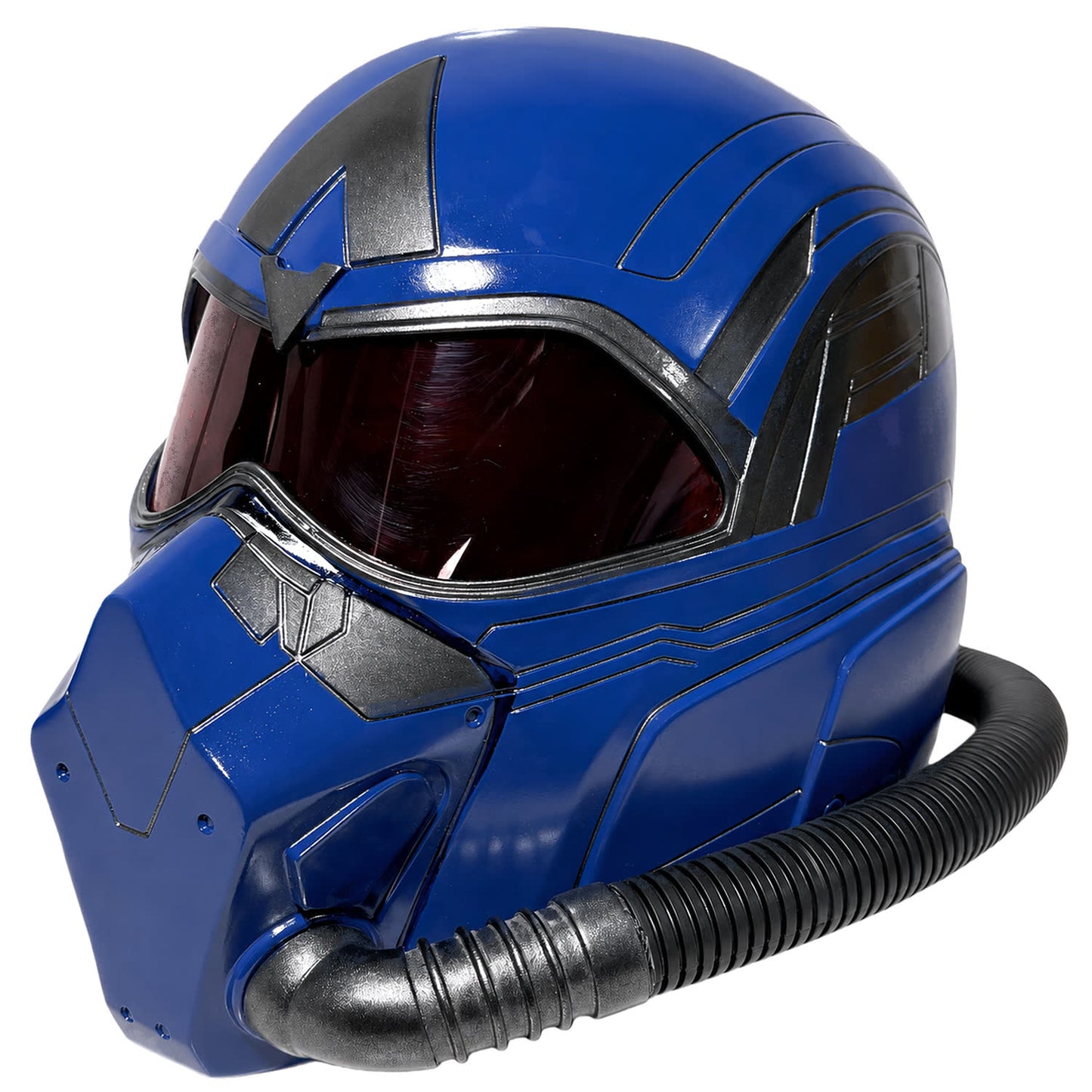 Sam Wilson Captain America helmet blue variant front right three-quarter view