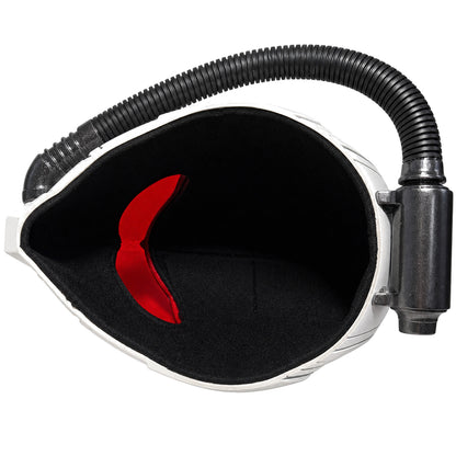 Sam Wilson Captain America helmet interior top view with black lining and red pad