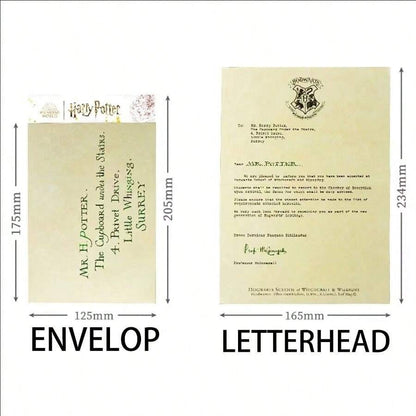 Harry Potter Hogwarts Admission Notice Letter Paper And Envelope