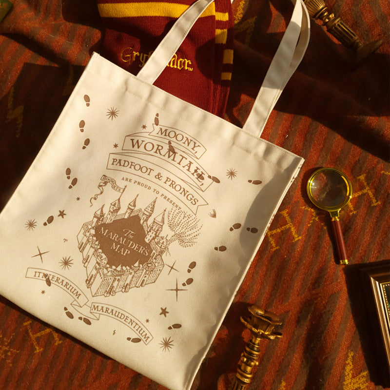 Harry Potter Marauder's Map Color Changing Canvas Single Shoulder Bag