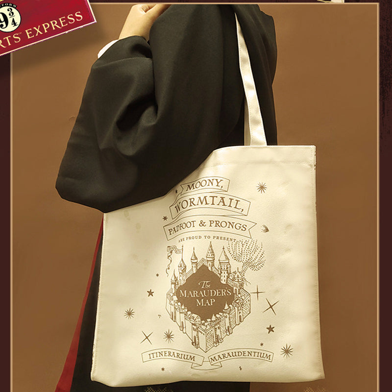 Harry Potter Marauder's Map Color Changing Canvas Single Shoulder Bag