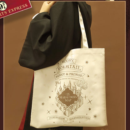 Harry Potter Marauder's Map Color Changing Canvas Single Shoulder Bag
