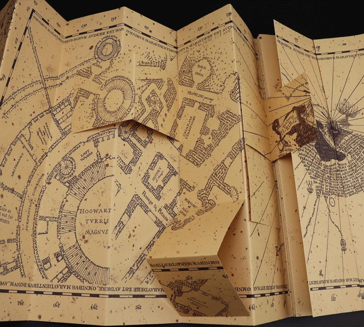 Harry Potter Marauder's Map With Footprint Display