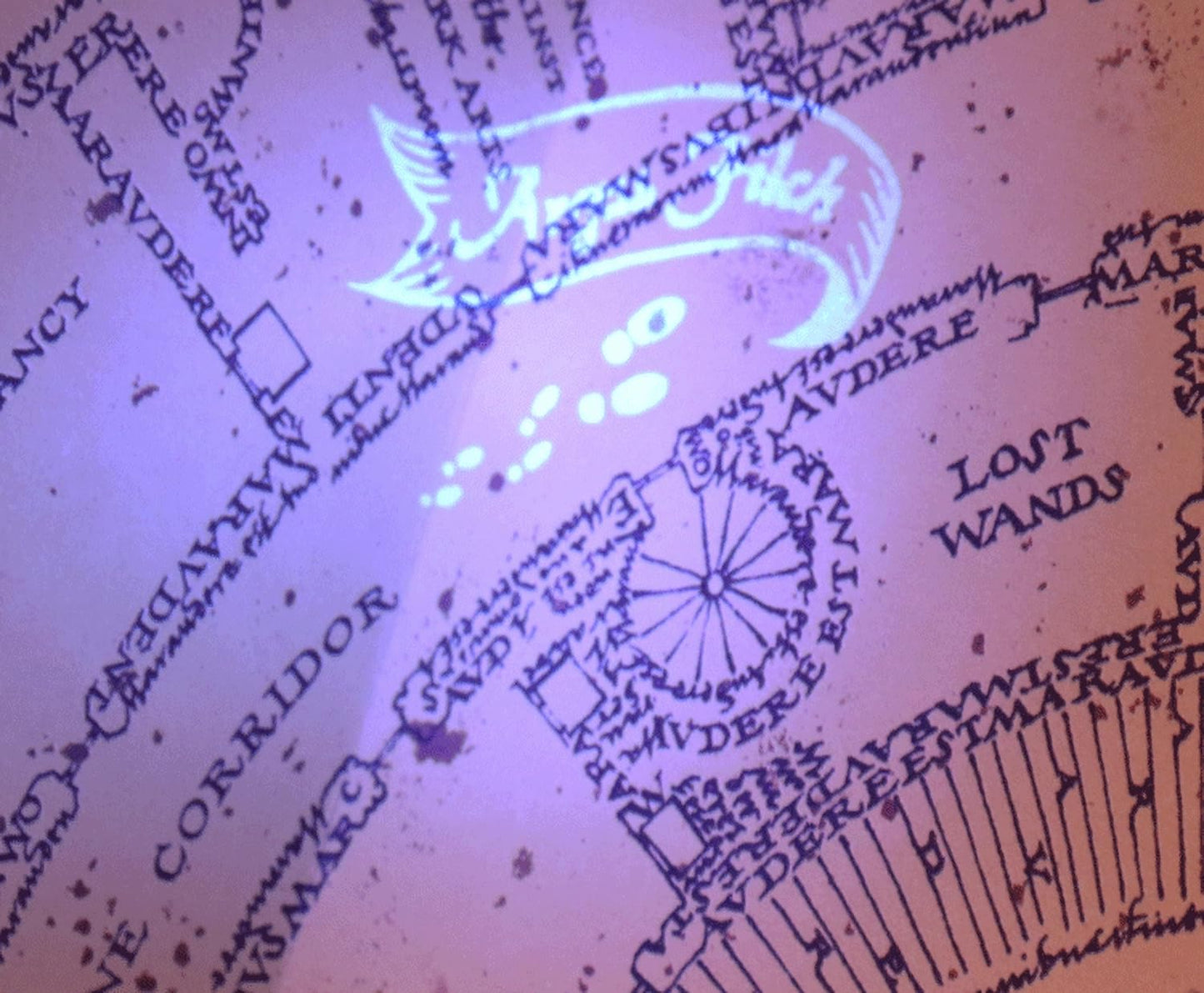 Harry Potter Marauder's Map With Footprint Display