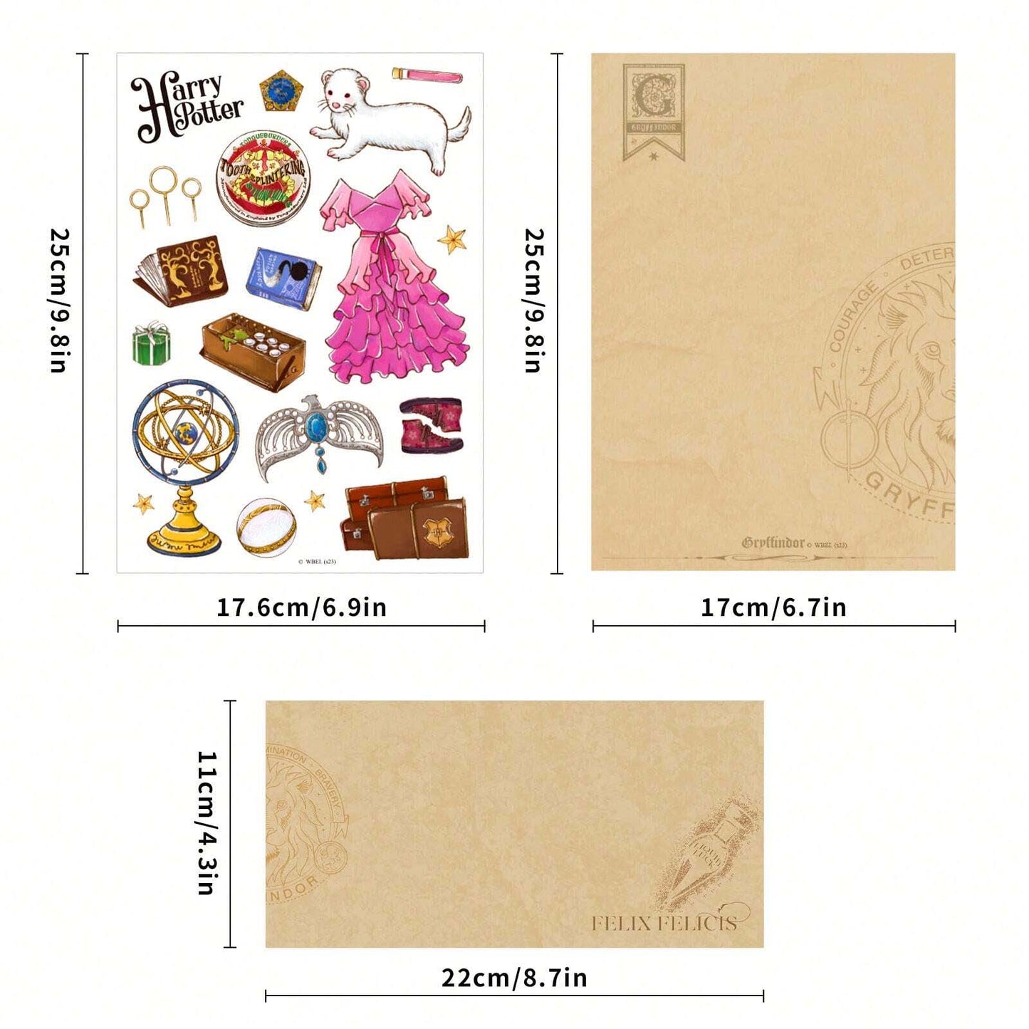 Harry Potter Scrapbooking Materials Writing Paper Gift Package