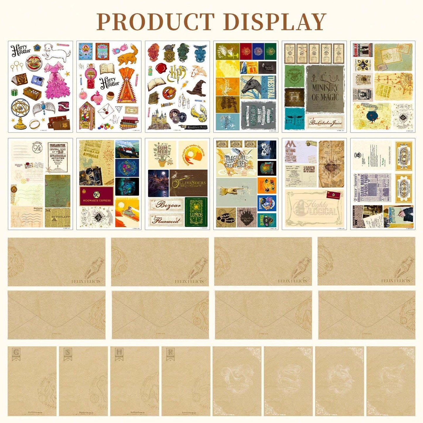 Harry Potter Scrapbooking Materials Writing Paper Gift Package