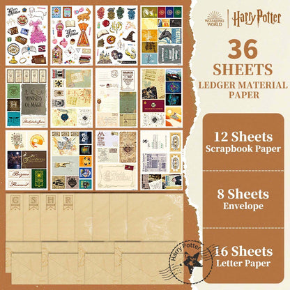 Harry Potter Scrapbooking Materials Writing Paper Gift Package