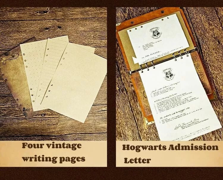 Harry Potter Vintage Double breasted Loose leaf Journal