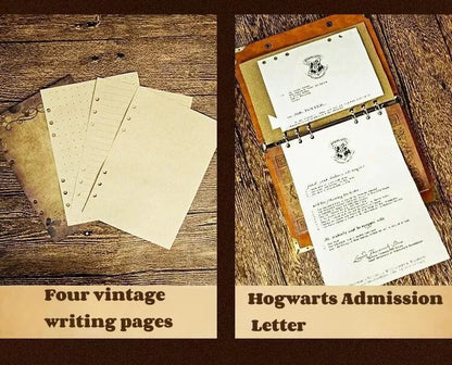 Harry Potter Vintage Double breasted Loose leaf Journal