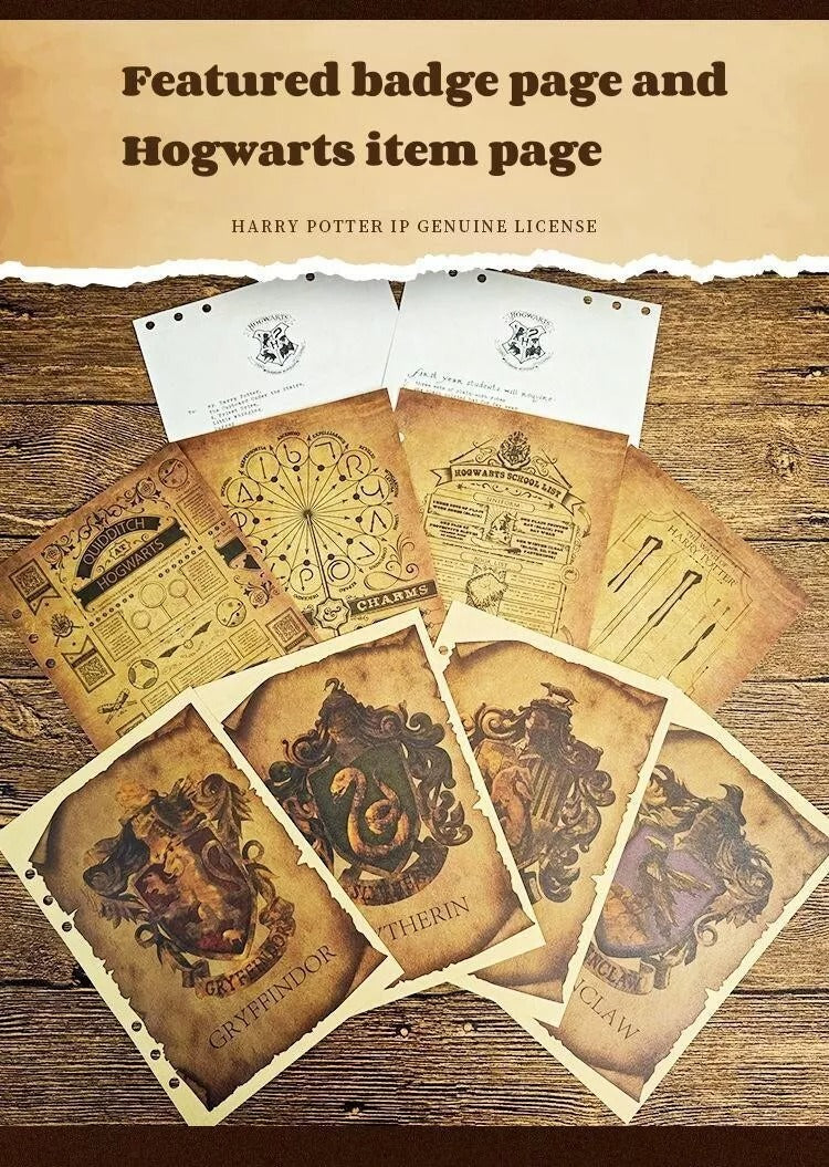 Harry Potter Vintage Double breasted Loose leaf Journal