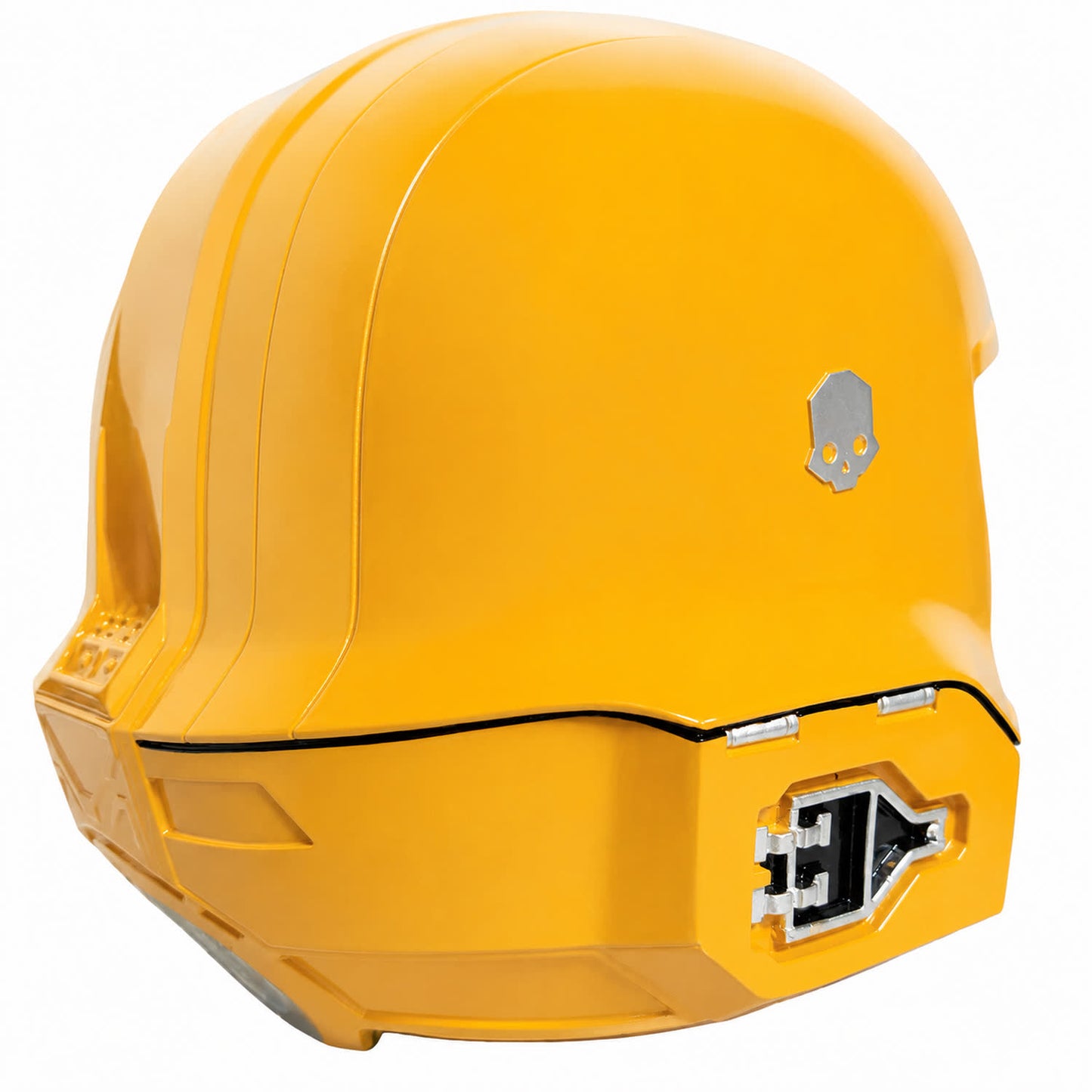 Helldivers 2 TR-40 Gold Eagle helmet rear right three-quarter view