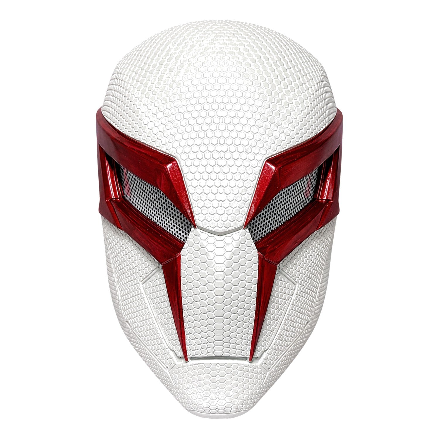 Into Spider-verse White Spider-Man 2099 Risen Helmet front view
