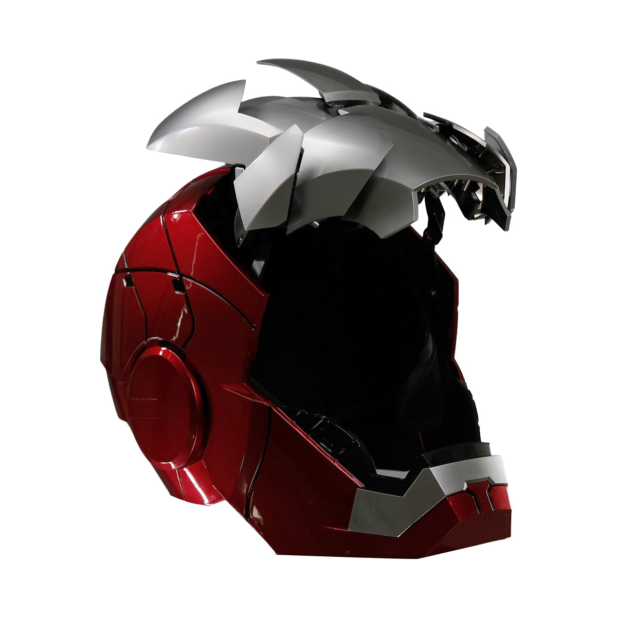 electronic iron man helmet TPTITGC MK5 1:1 Cosplay Mask Open/Close Voice Control for Adult Superhero Movie Role-playing Helmet Touch Sensor, Silver Red : Clothing, Shoes & Jewelry Designed for ages 14 and up Iron Man MK5 Helmet -
