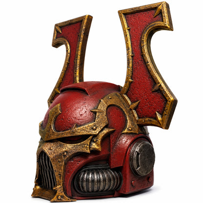 Khorne Berzerker helmet front right three-quarter view