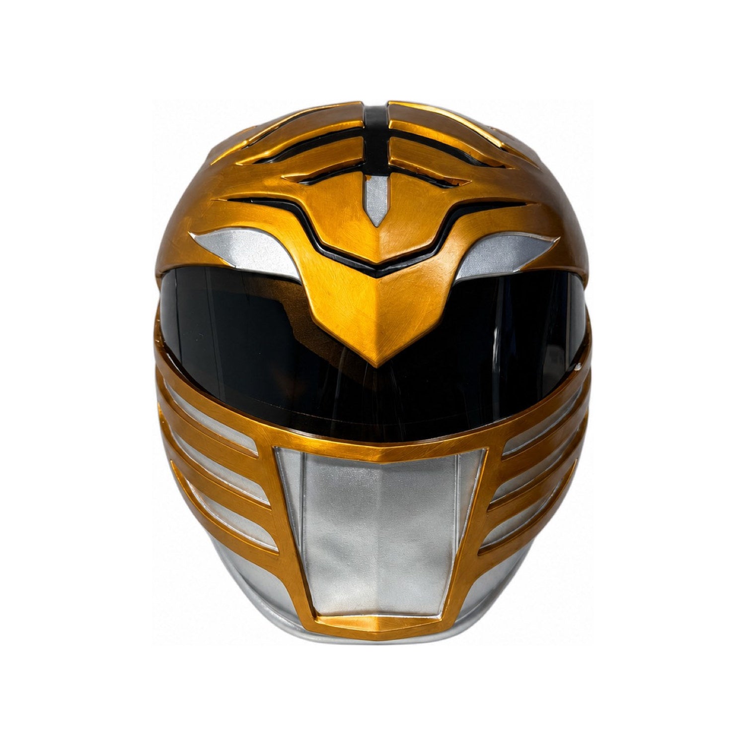 MMPR Power Rangers White Ranger helmet front view