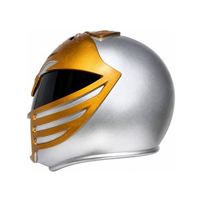 MMPR Power Rangers White Ranger helmet left side profile