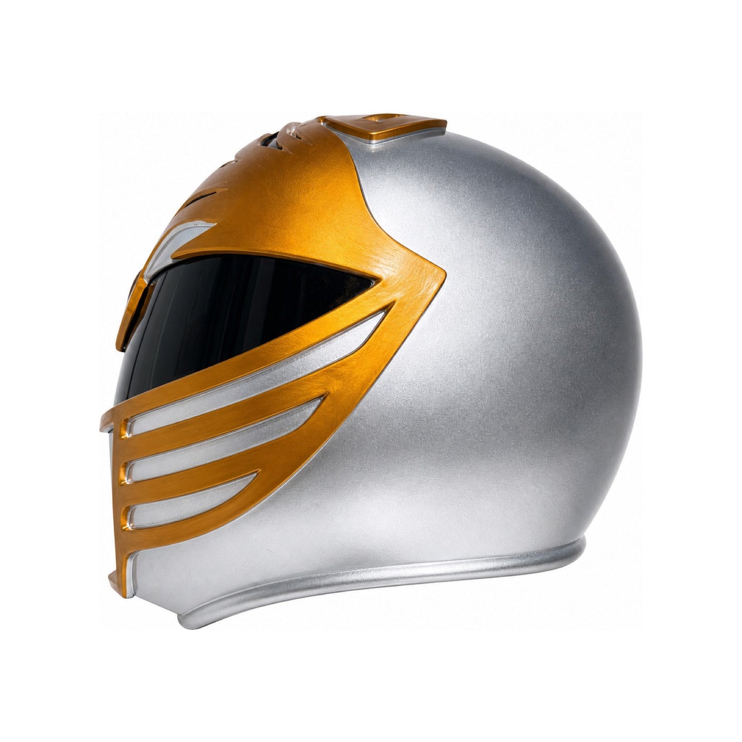 MMPR Power Rangers White Ranger helmet right side profile