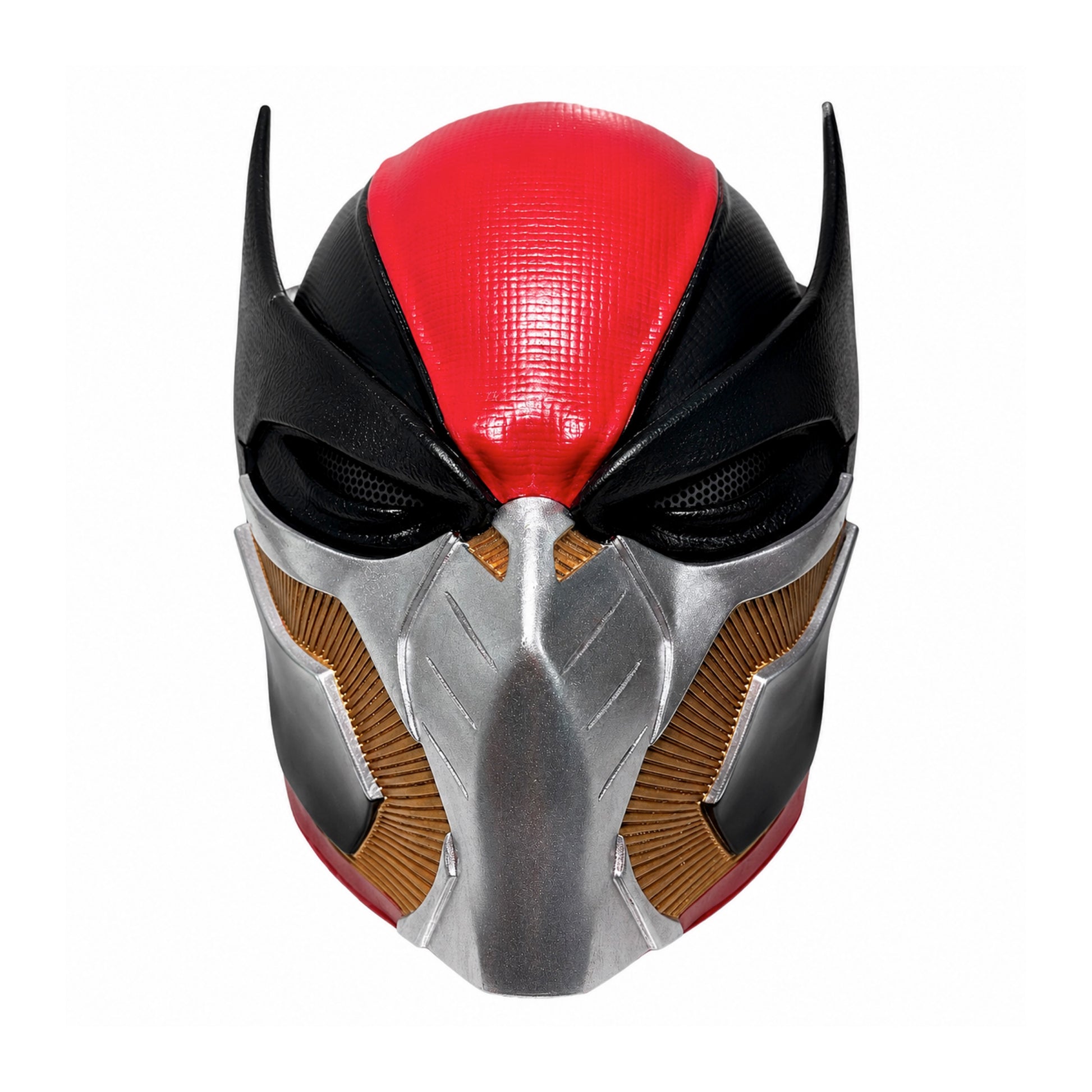 Front view of the Marvel Ultimate Wolverine Resin Helmet cosplay replica