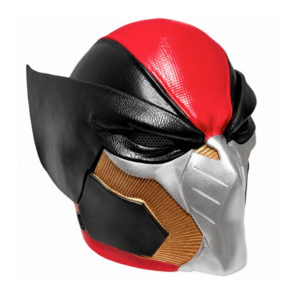 Three-quarter view of the Marvel Ultimate Wolverine Resin Helmet cosplay replica