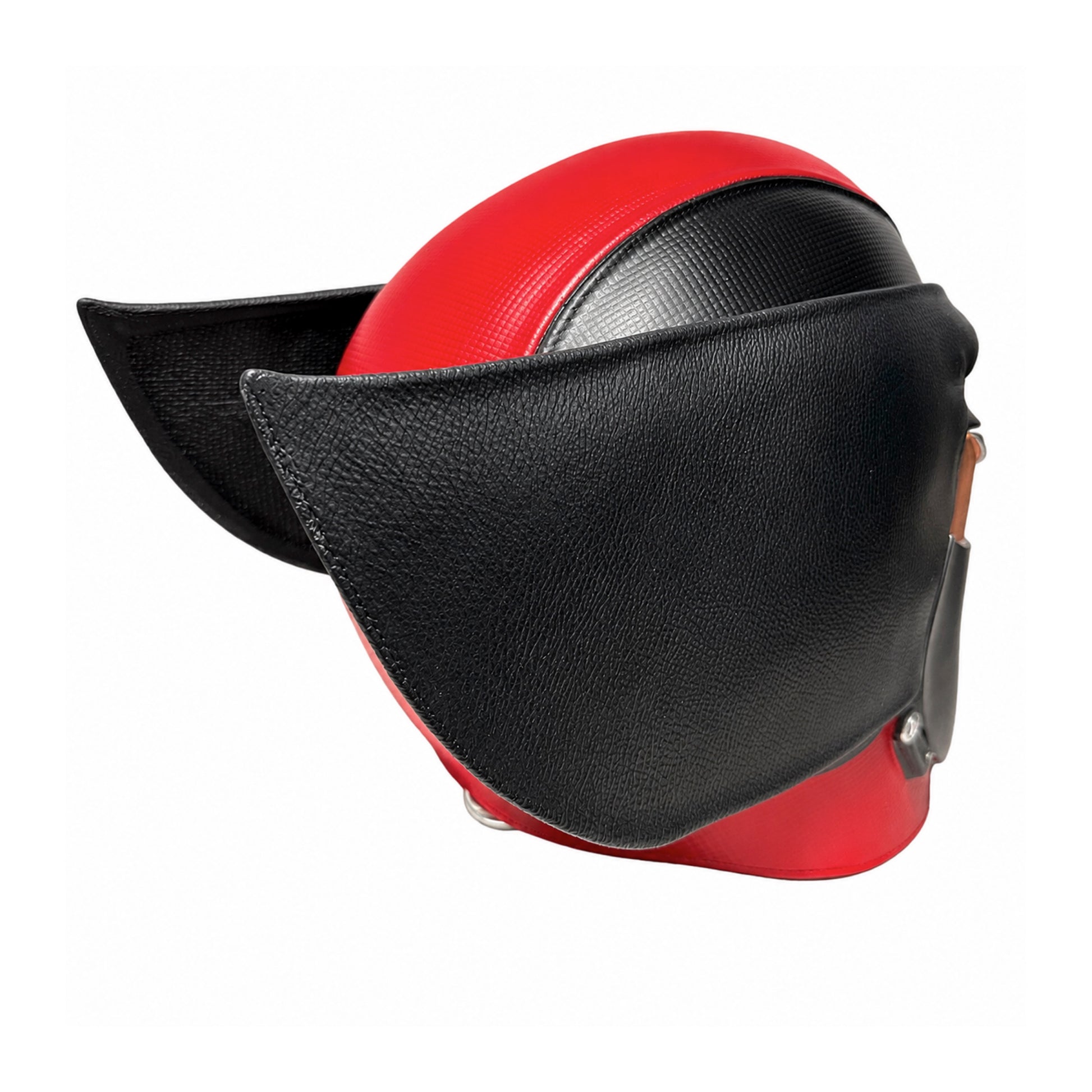 Rear side view of the Marvel Ultimate Wolverine Resin Helmet cosplay replica
