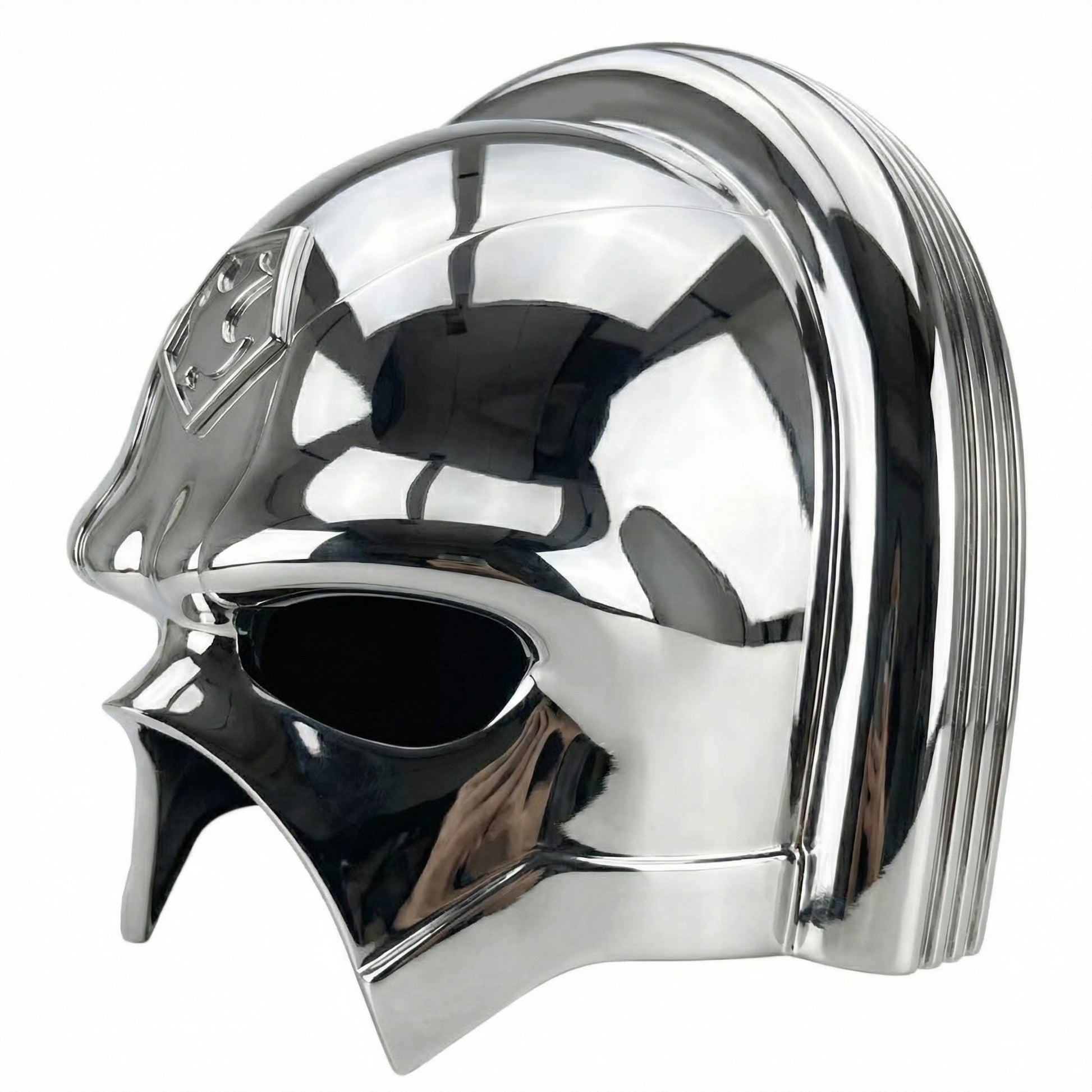 Peacemaker Chrome helmet on a white background