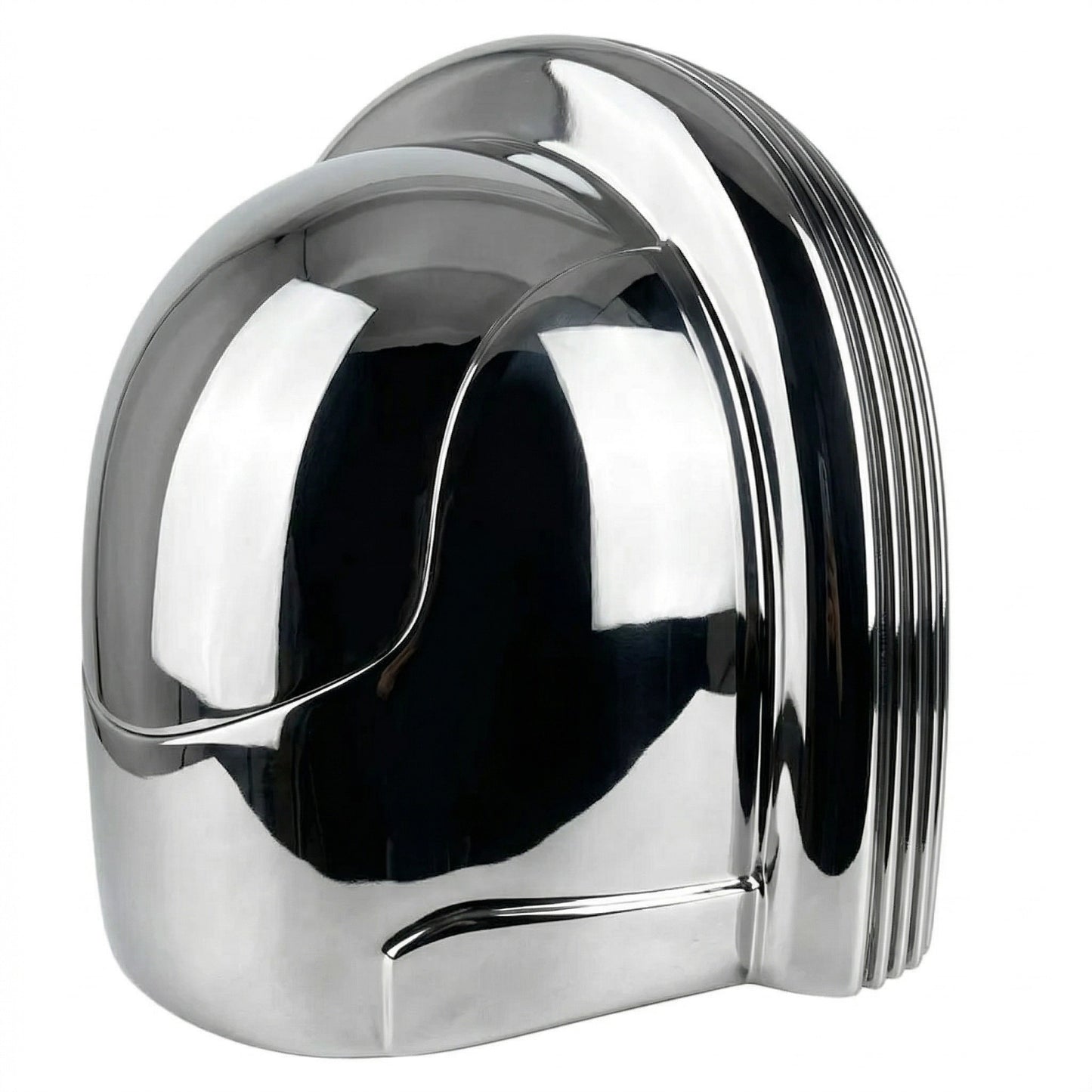 Peacemaker Chrome shower head on a white background