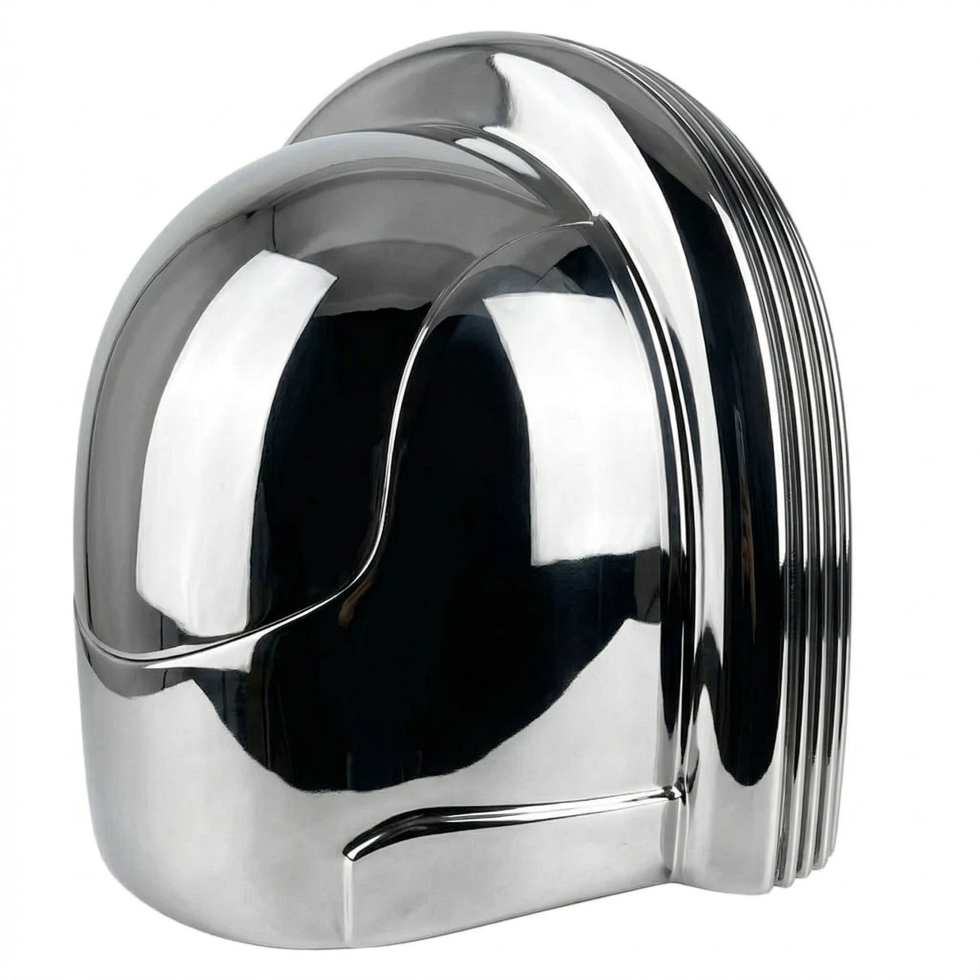 Peacemaker Chrome shower head on a white background