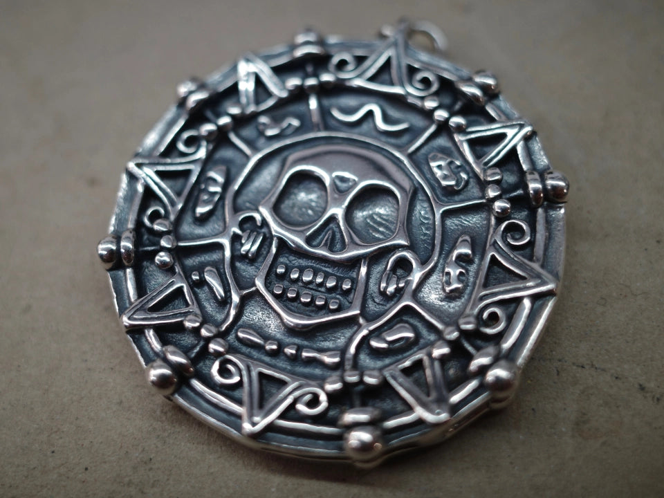 Pirates Of The Caribbean 925 Aztec Sterling Silver Coin