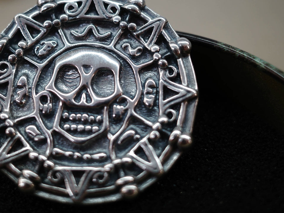 Pirates Of The Caribbean 925 Aztec Sterling Silver Coin