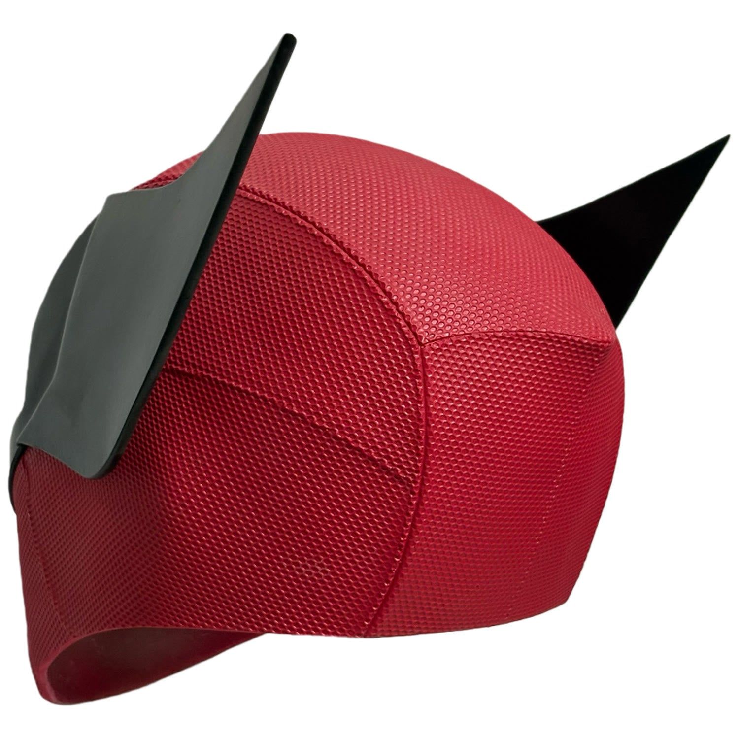 Poolverine Deadpool Wolverine mashup resin mask back angled view with both black fins visible