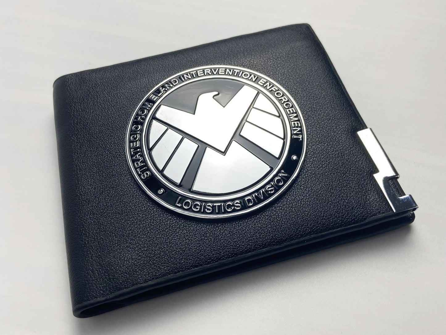 S.H.I.E.L.D. Agent Leather Wallet With Metal Badge